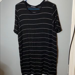 Black/White T-Shirt Dress